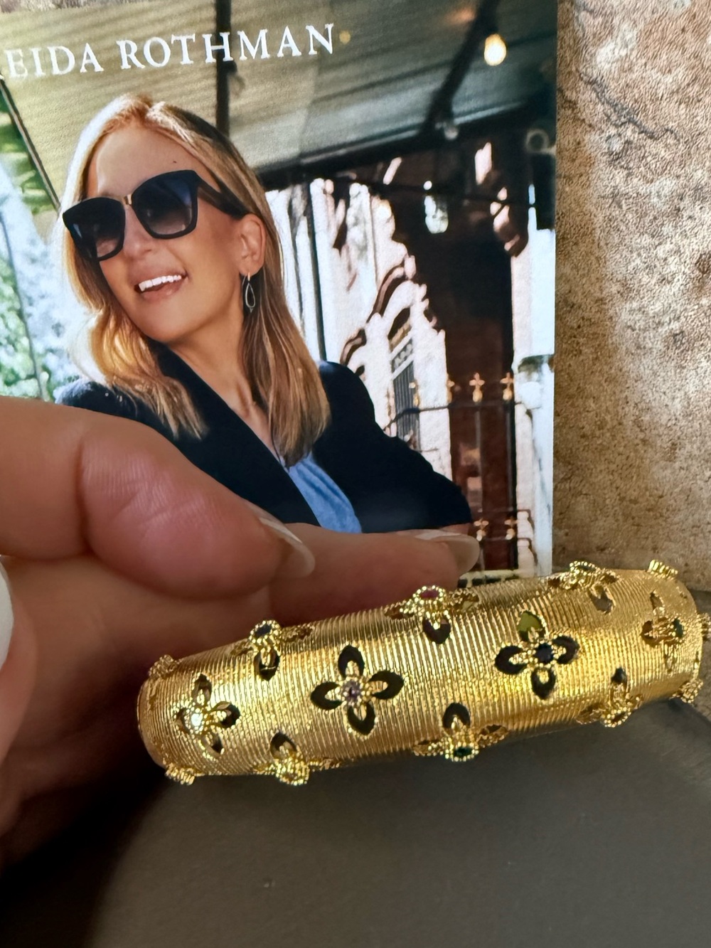 Freida Rothman Clover Bangle - Picture 1 of 5